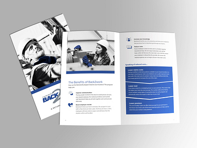 Insurance return-to-work program brochure