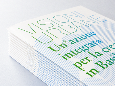 Visioni Urbane booklet branding design graphic identity print typography