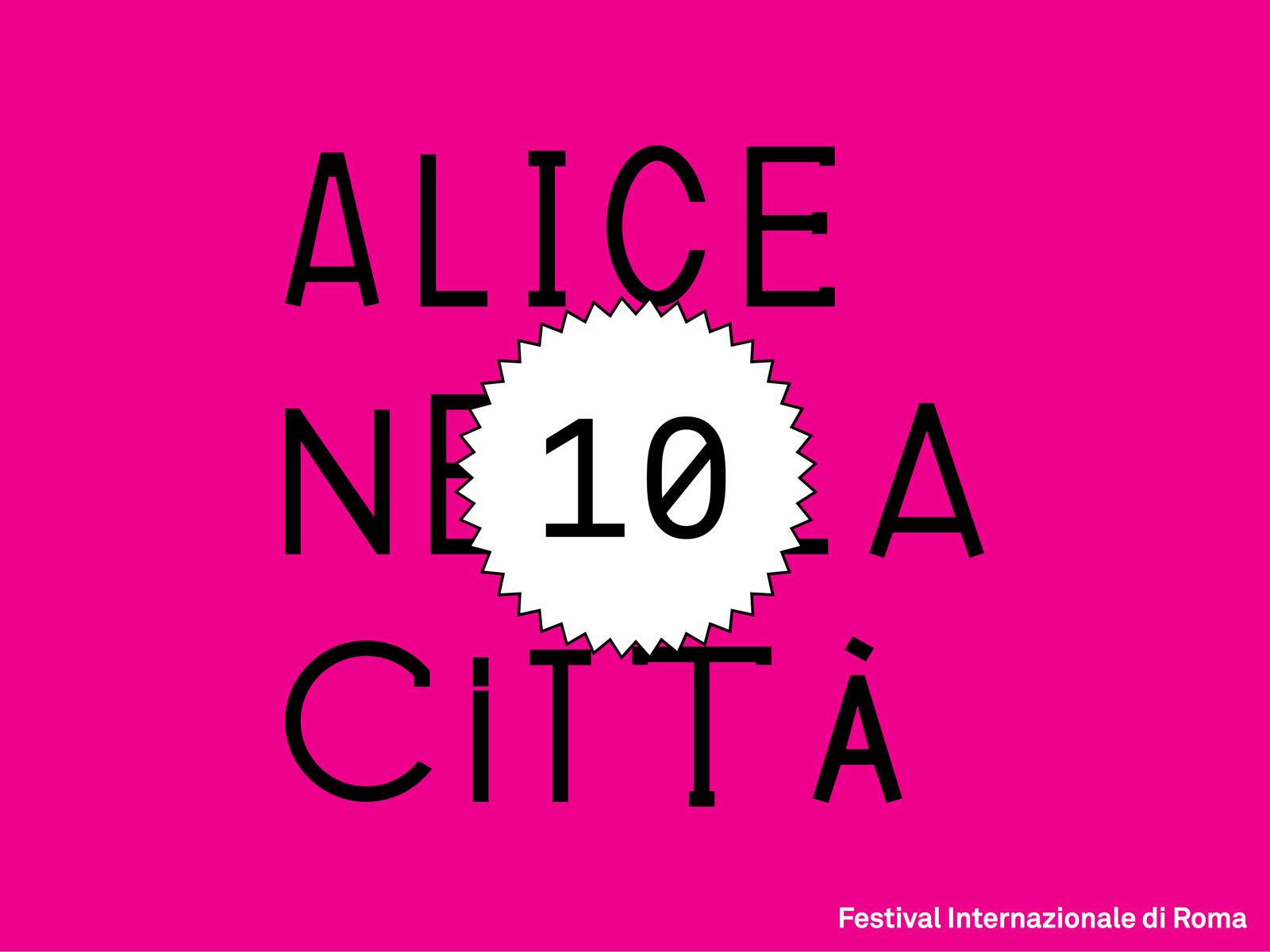 Alice nella città 10 branding design film fest grafica illustration poster typography ui