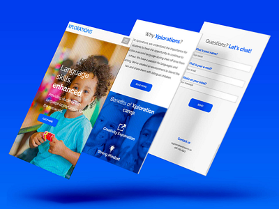 Xplorations Camp Website css html mobile first mobile friendly responsive ui design web design web development wordpress