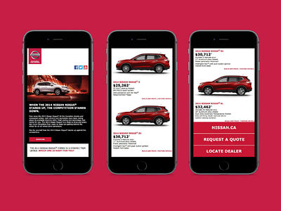Nissan Eogue E-blast crm css eblast email campaign email marketing exact target html