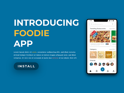 Foodie App UI design uidesign androidapp