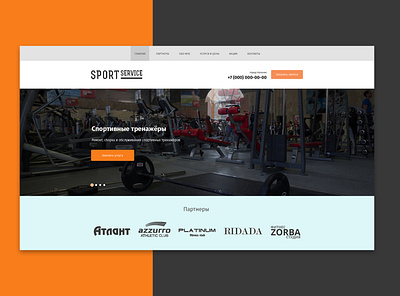 Landing Page for Sport Service design landing page minimal responsive design ui ux web web design website