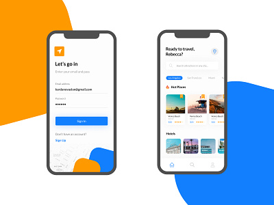 Travel App Design adaptive design app design design flat minimal mobile app design mobile design responsive design travel app travel app design ui ux visual design web design