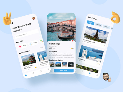 Travel App Exploration app app design application design minimal mobile app mobile ui ui ux