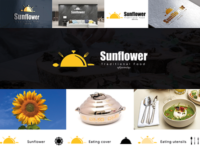 Resturant Logo Design: Sunflower traditional food