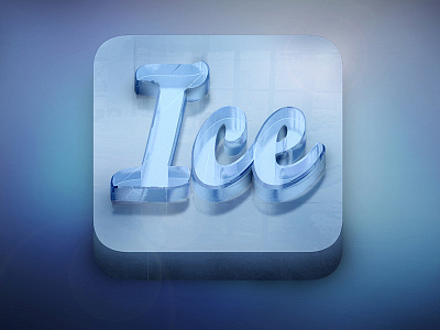Ice Icon 3d 3d icon ice ice icon