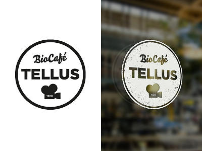 Tellus black and white identity logo