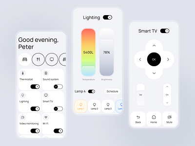 Smart home — app concept