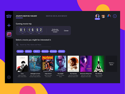 Movie web app adobe xd design design challenge movie app ui ux