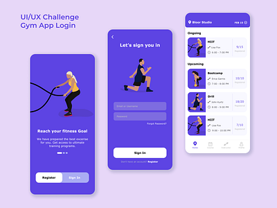 UI/UX Challenge: Gym App Login