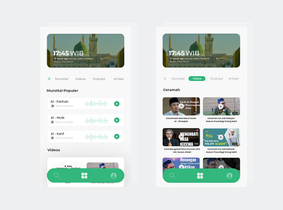 Ngabuburit Apps - Muslim Daily Merits app clean ui dailyui mobile apps design user interface design