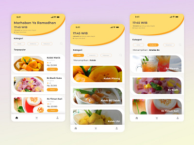 TAKJIL - Beverages Foods Apps Mobile Design