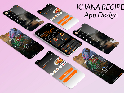 Recipe App Design branding graphic design ui