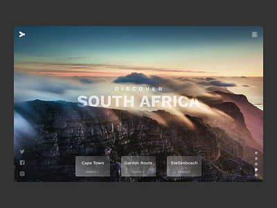 Travel agency landing page