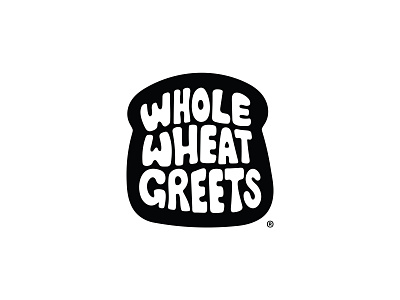 Whole Wheat Greets brand branding bread greeting cards greetings illustration logo slice typography