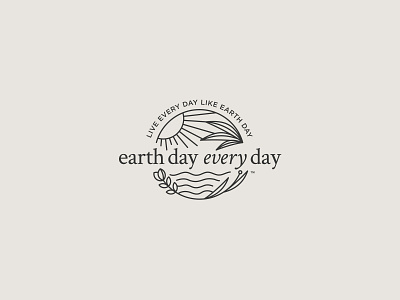 Earth Day Every Day branding conservation design earth earthday illustration logo mark ocean vector