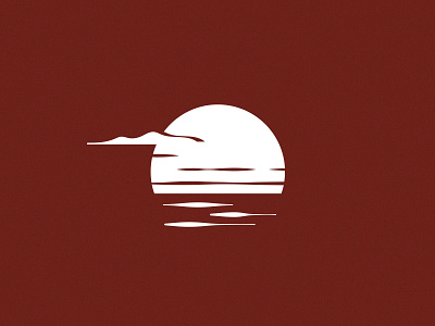 Rising Sun design illustration morning ocean simple sun sunrise vector