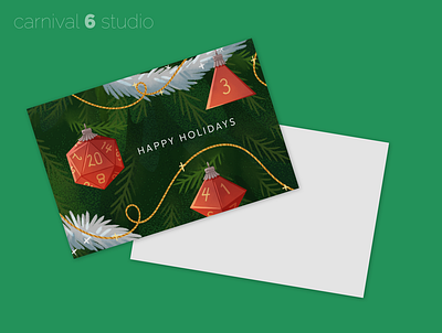 Tabletop Gaming Holiday Card christmas card christmas cards dnd dungeonsanddragons holiday card holiday cards tabletop tabletop game tabletop rpg