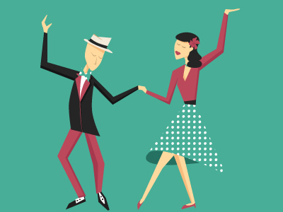 Lindy Hop Dance by Magdalena on Dribbble