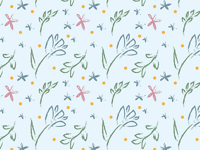 Flower power flower girly organic pastel pattern