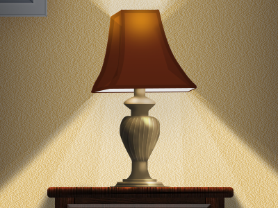 Still Life Lamp illustration photoshop