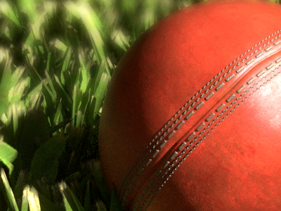 Cricket Ball 3d blender cricket ball field grass