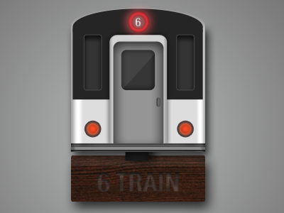 6 Train Trophy design everyday icon subway train trophy