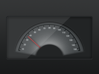 Gauge gauge speedometer ui