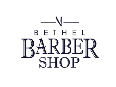 Ocreations Bethel Park Barber Shop Brand Design barber logo ocreations pittsburgh type