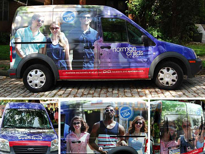 eyetique Norman Childs Vehicle Wrap car environmental graphics eyetique eyewear norman childs ocreations optical pittsburgh van vehicle wrap