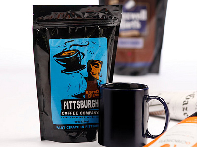 Pittsburgh Coffee Company coffee design illustration ocreations package pittsburgh