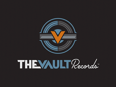 The Vault Records artist label brand branding business corporate identity design graphic design icon indie indie record label logo music ocreations pittsburgh record label recording studio records singer songwriter