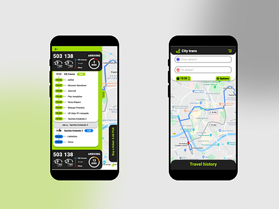 Transportation App communication design green inspiration mobile mobile app mobile ui quick shot transport transportation app ui ux