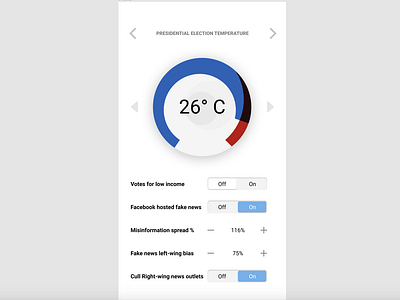 Settings Screen - Neo Patriotism