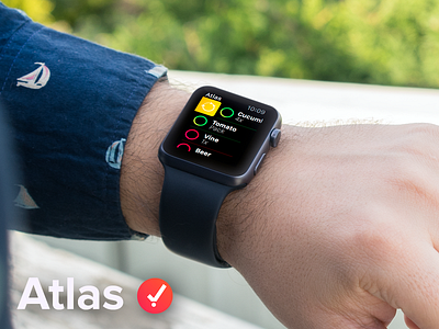 Atlas - Apple Watch app app apple atlas ios list mockup shopping watch
