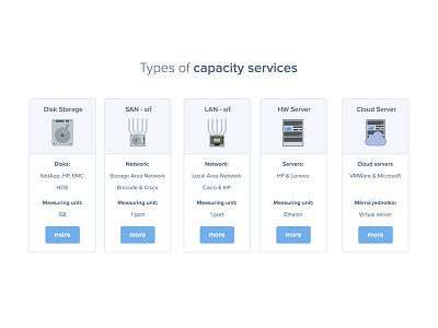 Types of capacity services