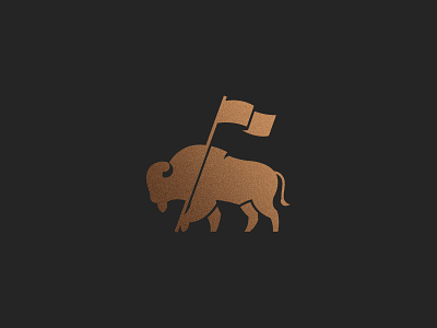 Tatonka bison buffalo flag gold icon tatonka