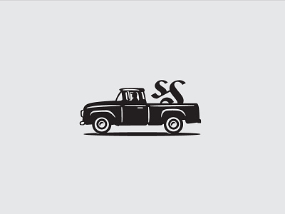 Logo Truck grayscale logo truck vector