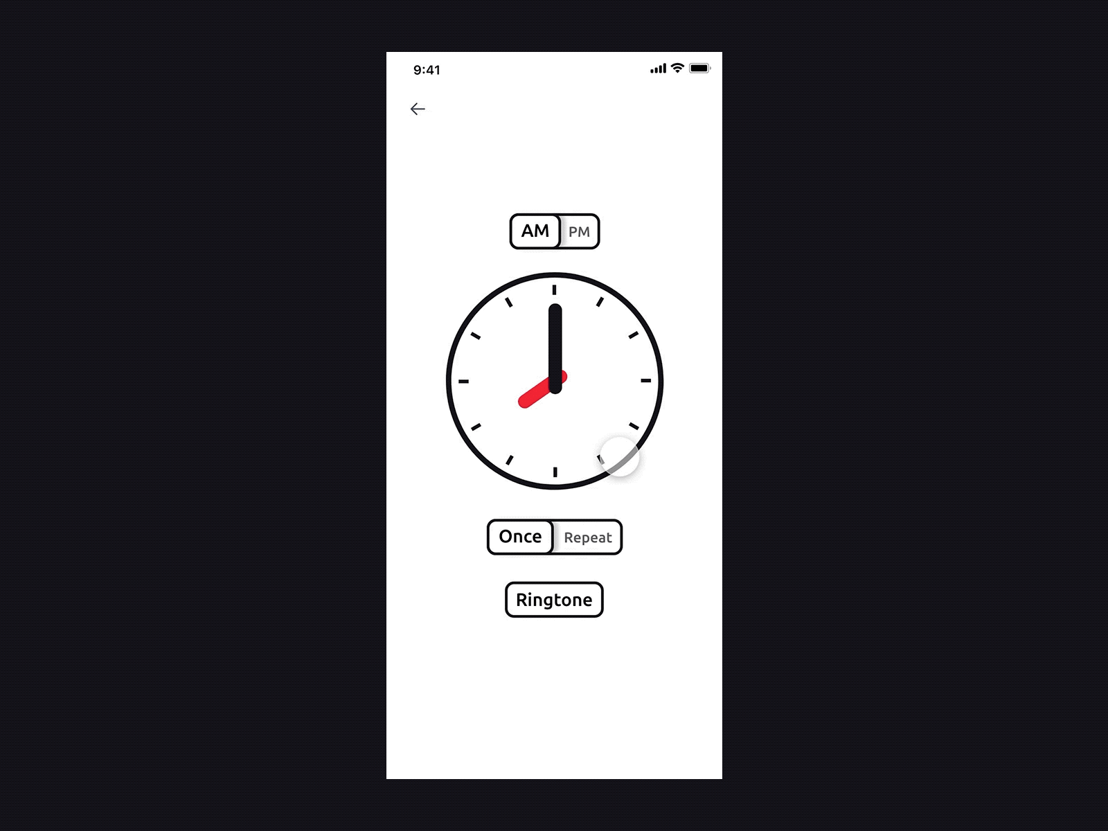 Clock app by MQ on Dribbble