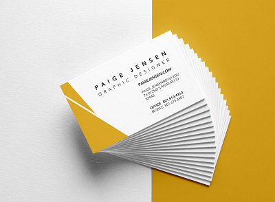 Business Card design typography vector