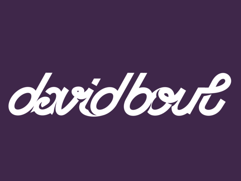 Personal logo animation bout cut david davidbout lines logo personal shake