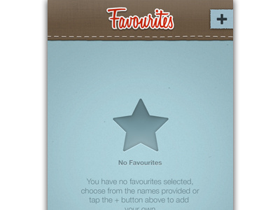 Upcoming app still! Favourites page favourites ios iphone