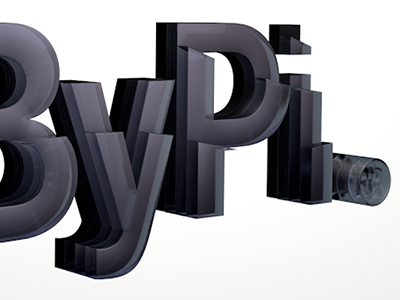 Stay Glassy 3d c4d typography