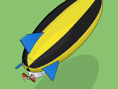 Pixel Land Blimp