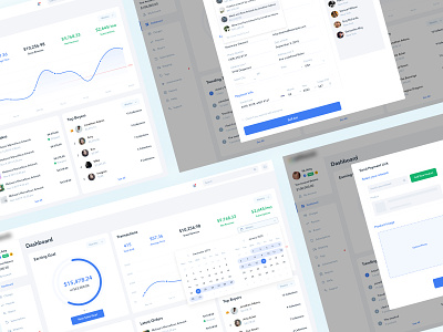 Ecommerce Dashboard and Other Screens