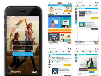 Diseño de plataforma de beneficios versión móvil app design ui ui design web