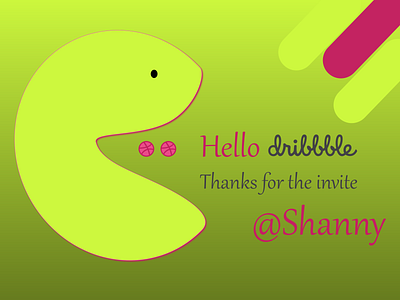 Hello Dribbble firstshot hello dribbble newbie thanks for invite