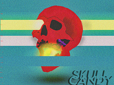 skull candy art branding design digital arts digital illustration digitalart illustration music music player photoshop skull skullcandy web