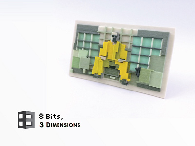 Breaking Bad in 8 Bits, 3 Dimensions 3d modeling 3d print 3d printed 3d printing art breaking bad cad collaboration pop series television